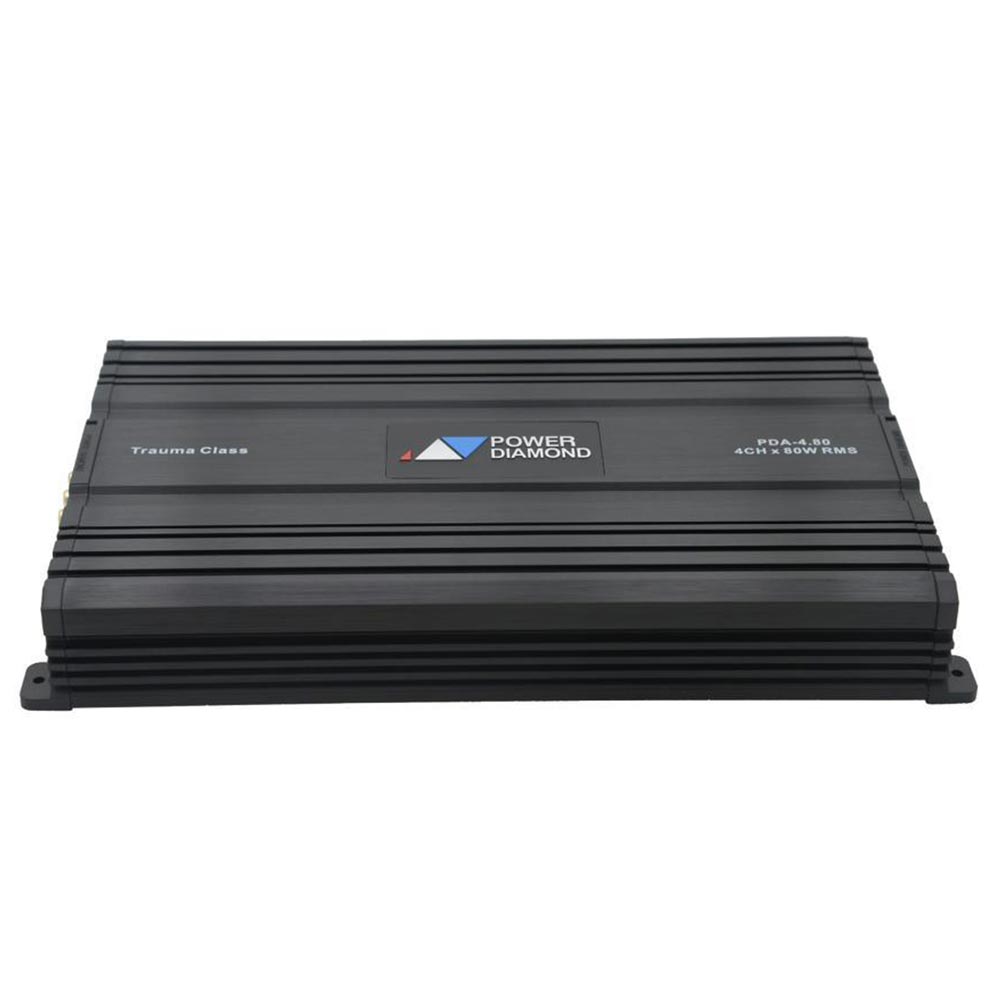 آمپلی فایر پاور دیاموند تراوما 4 تا 80 وات آر ام اس Power diamond Trauma 4.80 rms