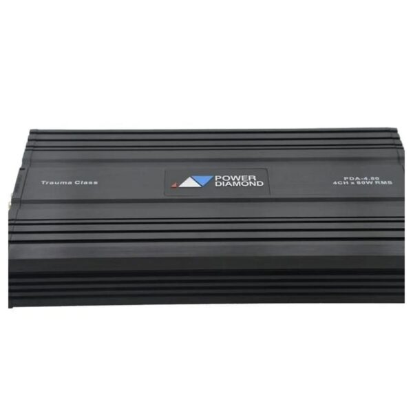 آمپلی فایر پاور دیاموند تراوما 4 تا 80 وات آر ام اس Power diamond Trauma 4.80 rms