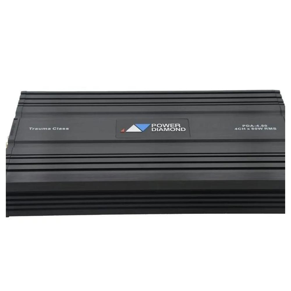 آمپلی فایر پاور دیاموند تراوما 4 تا 80 وات آر ام اس Power diamond Trauma 4.80 rms